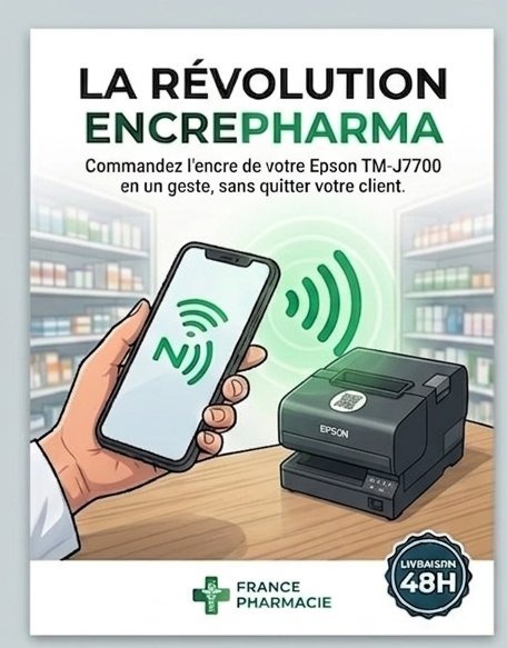 La révolution EncrePharma — commandez l'encre Epson en un geste