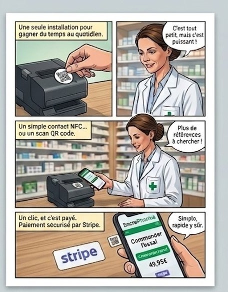 Installation NFC, scan QR et paiement sécurisé Stripe
